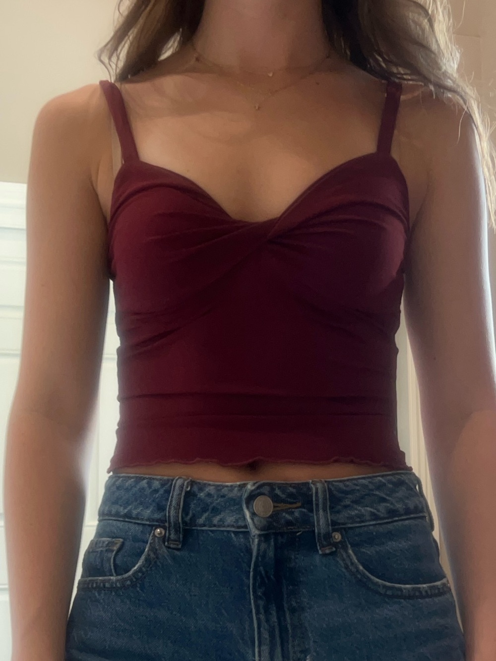 Princess Polly Wine Red Cami Top